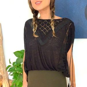 Free People Lace Shirt